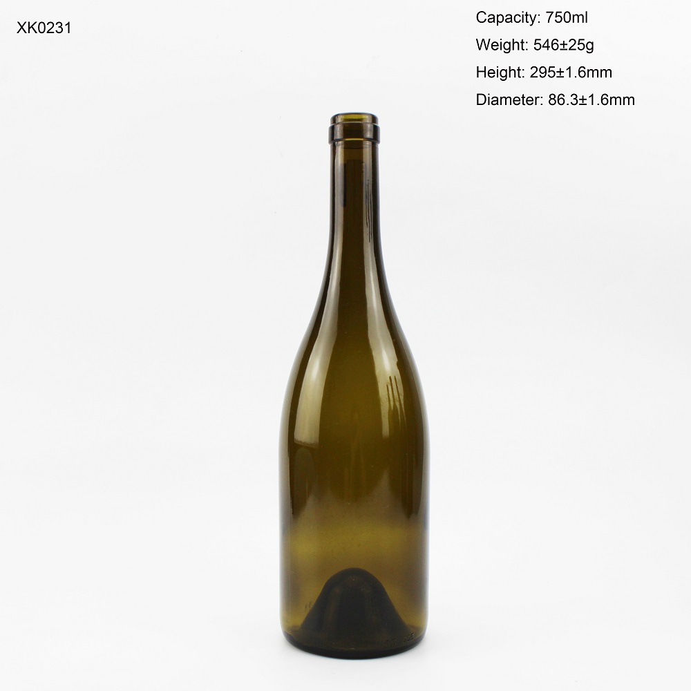 ODM Antique Green 750ML Wine Bottle 