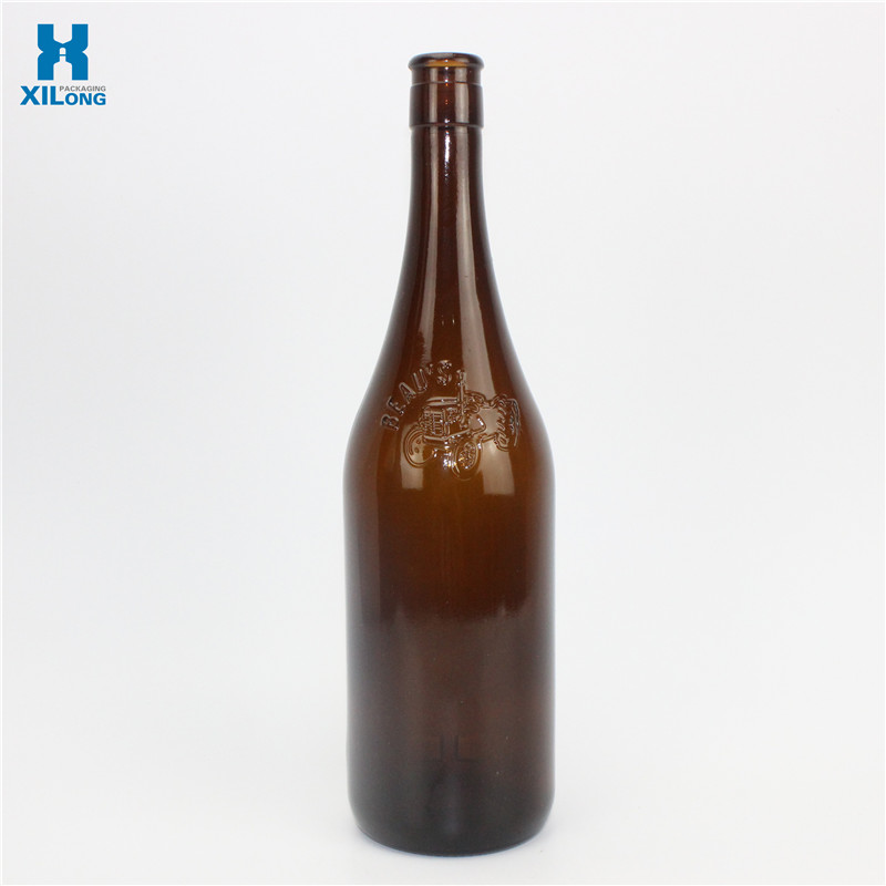 Unique Design 750ML Brown Beer Bottle