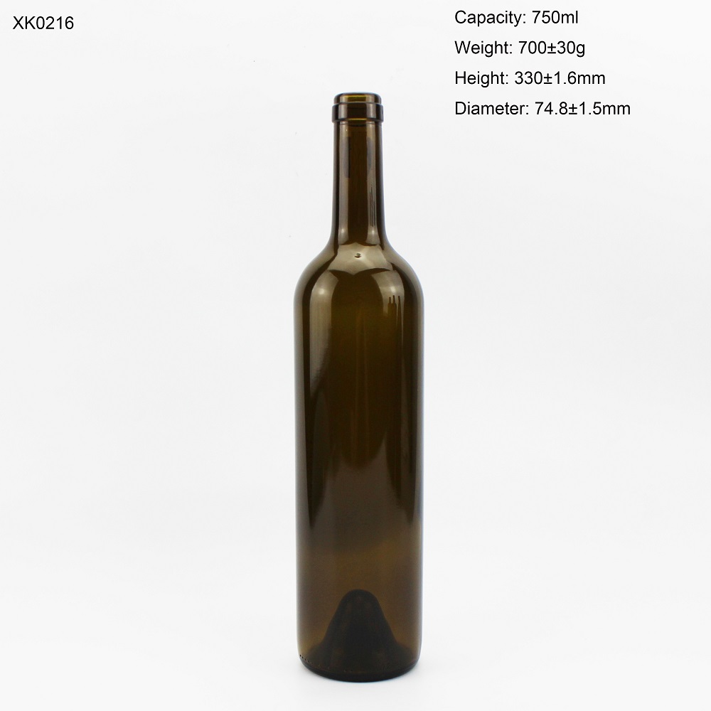 2021 Factory Directly Price 750ML Wine Glass Bottle 