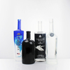 Factory Manufactured Different Sizes Custom Empty Packing Black Blue Best Glass Vodka Bottle